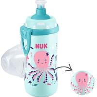 Nuk First Choice Junior Cup 18m+, 300ml, Κωδ 10255576 - Τυρκουάζ / Ροζ Χταπόδι - Παιδικό Παγουράκι που Αλλάζει Χρώμα