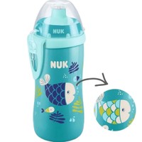 Nuk First Choice Junior Cup 18m+, 300ml, Κωδ 10255576 - Γαλάζιο / Μπλε Ψάρι - Παιδικό Παγουράκι που Αλλάζει Χρώμα