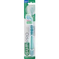 Gum Pro Medium Toothbrush 1 Τεμάχιο, Κωδ 528 - Πετρόλ - Μεσαίας Σκληρότητας Χειροκίνητη Οδοντόβουρτσα για Βαθύ Καθαρισμό & Αφαίρεση της Πλάκας με Καπάκι