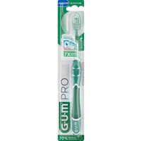 Gum Pro Medium Toothbrush 1 Τεμάχιο, Κωδ 528 - Πράσινο - Μεσαίας Σκληρότητας Χειροκίνητη Οδοντόβουρτσα για Βαθύ Καθαρισμό & Αφαίρεση της Πλάκας με Καπάκι