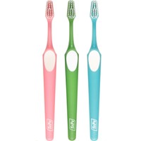 Tepe Supreme Soft Toothbrush 3 Τεμάχια, Ροζ - Πράσινο - Γαλάζιο - Μαλακή Οδοντόβουρτσα που Διαθέτει Εργονομική Λαβή & Ίνες 2 Επιπέδων για Βελτιωμένη Προσπέλαση