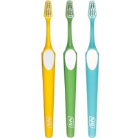 Tepe Supreme Soft Toothbrush 3 Τεμάχια, Κίτρινο - Πράσινο - Γαλάζιο - Μαλακή Οδοντόβουρτσα που Διαθέτει Εργονομική Λαβή & Ίνες 2 Επιπέδων για Βελτιωμένη Προσπέλαση