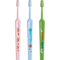 Tepe Kids Mini Extra Soft Toothbrush 0-3 Years 3 Τεμάχια, Ροζ - Γαλάζιο - Πράσινο - Οδοντόβουρτσα με Μικρή Κωνική Κεφαλή & Πολύ Μαλακές Ίνες Κατάλληλη για τα Πρώτα Δόντια