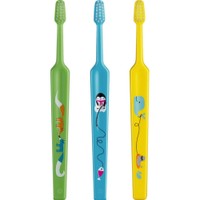 Tepe Kids Mini Extra Soft Toothbrush 0-3 Years 3 Τεμάχια, Πράσινο - Μπλε - Κίτρινο - Οδοντόβουρτσα με Μικρή Κωνική Κεφαλή & Πολύ Μαλακές Ίνες Κατάλληλη για τα Πρώτα Δόντια