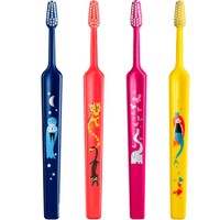 TePe Kids Extra Soft Toothbrush 0-3 Years 4 Τεμάχια - Multicolor 3 - Οδοντόβουρτσα με Μικρή Κωνική Κεφαλή & Πολύ Μαλακές Ίνες Κατάλληλη για τα Πρώτα Δόντια