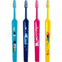 TePe Kids Extra Soft Toothbrush 0-3 Years 4 Τεμάχια - Multicolor 2 - Οδοντόβουρτσα με Μικρή Κωνική Κεφαλή & Πολύ Μαλακές Ίνες Κατάλληλη για τα Πρώτα Δόντια