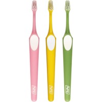 Tepe Supreme Soft Toothbrush 3 Τεμάχια, Ροζ / Κίτρινο / Πράσινο - Μαλακή Οδοντόβουρτσα που Διαθέτει Εργονομική Λαβή & Ίνες 2 Επιπέδων για Βελτιωμένη Προσπέλαση