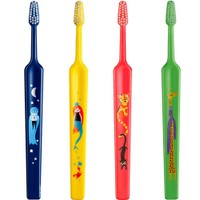 TePe Kids Extra Soft Toothbrush 0-3 Years 4 Τεμάχια - Multicolor 6 - Οδοντόβουρτσα με Μικρή Κωνική Κεφαλή & Πολύ Μαλακές Ίνες Κατάλληλη για τα Πρώτα Δόντια