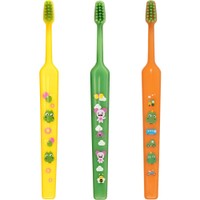 Tepe Good Mini Extra Soft Toothbrush Bolibompa 0-3 Years 3 Τεμάχια - Κίτρινο / Πράσινο / Πορτοκαλί - Οδοντόβουρτσα με Πολύ Μαλακές Ίνες & Πολύ Μικρή Κεφαλή για Βρέφη - Νήπια