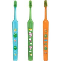 Tepe Good Mini Extra Soft Toothbrush Bolibompa 0-3 Years 3 Τεμάχια - Γαλάζιο / Πράσινο / Πορτοκαλί - Οδοντόβουρτσα με Πολύ Μαλακές Ίνες & Πολύ Μικρή Κεφαλή για Βρέφη - Νήπια