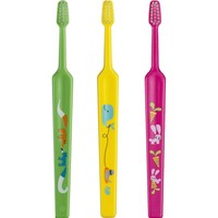 Tepe Kids Mini Extra Soft Toothbrush 0-3 Years 3 Τεμάχια, Πράσινο / Κίτρινο / Φούξια - Οδοντόβουρτσα με Μικρή Κωνική Κεφαλή & Πολύ Μαλακές Ίνες Κατάλληλη για τα Πρώτα Δόντια