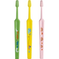 Tepe Kids Mini Extra Soft Toothbrush 0-3 Years 3 Τεμάχια, Πράσινο / Κίτρινο / Ροζ - Οδοντόβουρτσα με Μικρή Κωνική Κεφαλή & Πολύ Μαλακές Ίνες Κατάλληλη για τα Πρώτα Δόντια