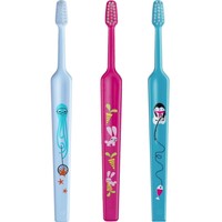 Tepe Kids Mini Extra Soft Toothbrush 0-3 Years 3 Τεμάχια, Γαλάζιο / Φούξια / Μπλε - Οδοντόβουρτσα με Μικρή Κωνική Κεφαλή & Πολύ Μαλακές Ίνες Κατάλληλη για τα Πρώτα Δόντια