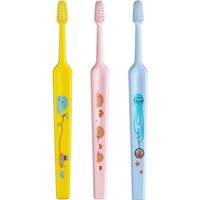 Tepe Kids Mini Extra Soft Toothbrush 0-3 Years 3 Τεμάχια, Κίτρινο / Ροζ / Γαλάζιο - Οδοντόβουρτσα με Μικρή Κωνική Κεφαλή & Πολύ Μαλακές Ίνες Κατάλληλη για τα Πρώτα Δόντια