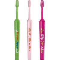 Tepe Kids Mini Extra Soft Toothbrush 0-3 Years 3 Τεμάχια, Πράσινο / Ροζ / Φούξια - Οδοντόβουρτσα με Μικρή Κωνική Κεφαλή & Πολύ Μαλακές Ίνες Κατάλληλη για τα Πρώτα Δόντια