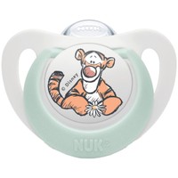 Nuk Star Disney Baby Winnie the Pooh Silicone Soother 0-6m 1 Τεμάχιο - Λευκό - Εξαιρετικά Μαλακή Πιπίλα Σιλικόνης με Θήκη Μεταφοράς