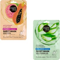 Δώρο Organic Shop Vitamin C Therapy Antioxidant & Anti Age Sheet Mask Ή Hyaluron Therapy Hydrating & Restoring Sheet Mask σε Τυχαία Επιλογή 1 Τεμάχιο - 