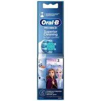 Oral-B Kids Frozen II Toothbrush Heads Extra Soft 2 Τεμάχια - Ανταλλακτικές Κεφαλές Παιδικής Ηλεκτρικής Οδοντόβουρτσας με Πολύ Μαλακές Ίνες & Χαρακτήρες της Ταινίας Frozen II