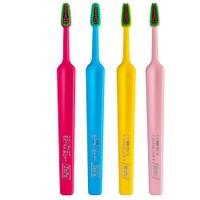 Tepe Colour Compact Extra Soft Toothbrush 4 Τεμάχια - Multicolor 9 - Οδοντόβουρτσα με Πολύ Μαλακές Ίνες & Μικρό Μέγεθος Κεφαλής