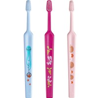 Tepe Kids Mini Extra Soft Toothbrush 0-3 Years 3 Τεμάχια - Γαλάζιο / Φούξια / Ροζ - Οδοντόβουρτσα με Μικρή Κωνική Κεφαλή & Πολύ Μαλακές Ίνες Κατάλληλη για τα Πρώτα Δόντια