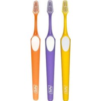 Tepe Supreme Soft Toothbrush 3 Τεμάχια - Πορτοκαλί / Μωβ / Κίτρινο - Μαλακή Οδοντόβουρτσα που Διαθέτει Εργονομική Λαβή & Ίνες 2 Επιπέδων για Βελτιωμένη Προσπέλαση