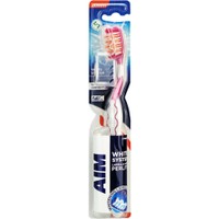 Aim White Now Carbon+Correct Toothbrush 1 Τεμάχιο - Ροζ - Οδοντόβουρτσα με Σκληρές Ίνες Άνθρακα για πιο Λεία & Λευκά Δόντια με Προστατευτικό Κάλυμμα