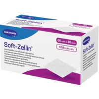 Hartmann Soft-Zellin 60x30mm, 100 Τεμάχια - Πανάκια Ισοπροπυλικής Αλκοόλης 70% για Τοπικό Καθαρισμό