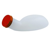 Alfacare Plastic Urinal 800ml 1 Τεμάχιο - Κόκκινο - Ανδρικό Πλαστικό Ουροδοχείο με Καπάκι