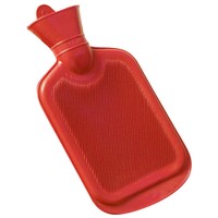 Alfacare Hot Water Bottle 2L - Κόκκινο - Θερμοφόρα Νερού με Ραβδώσεις