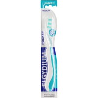 Elgydium Pocket Medium Travel Toothbrush 1 Τεμάχιο - Πράσινο - Μέτρια Αναδιπλούμενη Οδοντόβουρτσα Ταξιδιού