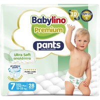 Δώρο Babylino Premium Ultra Soft Pants Νο7 Extra Large Plus (15-25kg) 28 Τεμάχια - 