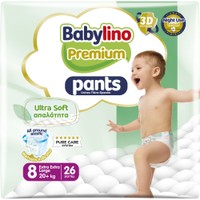 Δώρο Babylino Premium Ultra Soft Pants Νο8 Extra Extra Large (20+kg) 26 Τεμάχια - 