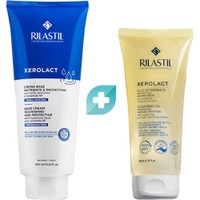 Rilastil Promo Xerolact Base Nourishing & Protective Cream 400ml & Δώρο Protective & Anti-Irritation Cleansing Oil 200ml - Θρεπτική Κρέμα Προσώπου & Σώματος για Όλη την Οικογένεια & Ελαιώδες Καθαριστικό Σώματος Αναπλήρωσης Λιπιδίων για Ευαίσθητες Επιδερμίδες με Τάση Ατοπίας