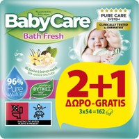 Δώρο BabyCare Bath Fresh Wipes 162 Τεμάχια (3x54 Τεμάχια) - 