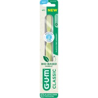 Gum Classic 411 Soft Toothbrush 1 Τεμάχιο - Κίτρινο - Μαλακή Οδοντόβουρτσα για την Καθημερινή Φροντίδα των Δοντιών & των Ούλων