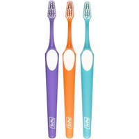Tepe Supreme Soft Toothbrush 3 Τεμάχια - Μωβ / Πορτοκαλί / Γαλάζιο - Μαλακή Οδοντόβουρτσα που Διαθέτει Εργονομική Λαβή & Ίνες 2 Επιπέδων για Βελτιωμένη Προσπέλαση
