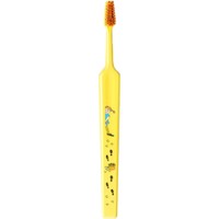 TePe Kids Pippi Extra Soft Toothbrush 1 Τεμάχιο - Κίτρινο - Πολύ Μαλακή Παιδική Οδοντόβουρτσα με Σχέδια από την Πίπη Φακιδομύτη