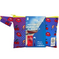 Durex Promo Sensitive Condoms 12 Τεμάχια & Classic H2O Lube 50ml & Δώρο Νεσεσέρ 1 Τεμάχιο - Blue - Λεπτά Προφυλακτικά για Καλύτερη Αίσθηση με Κανονική Εφαρμογή & Ελαφρύ Λιπαντικό με Βάση το Νερό