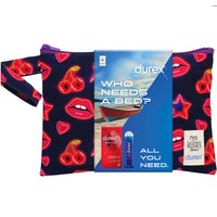 Durex Promo Sensitive Condoms 12 Τεμάχια & Classic H2O Lube 50ml & Δώρο Νεσεσέρ 1 Τεμάχιο - Dark Blue - Λεπτά Προφυλακτικά για Καλύτερη Αίσθηση με Κανονική Εφαρμογή & Ελαφρύ Λιπαντικό με Βάση το Νερό