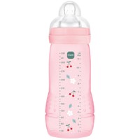 Mam Easy Active Baby Bottle 4m+, Κωδ 361SGc, 330ml - Ροζ - Μπιμπερό Πολυπροπυλενίου με Θηλή Σιλικόνης Μεγάλης Ροής