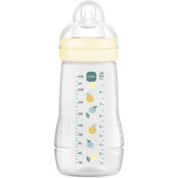 Mam Easy Active Baby Bottle 2m+, Κωδ 360SUc 270ml, 1 Τεμάχιο - Κίτρινο - Μπιμπερό Πολυπροπυλενίου με Θηλή Σιλικόνης Μεσαίας Ροής