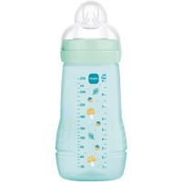 Mam Easy Active Baby Bottle 2m+, Κωδ 360SUc 270ml, 1 Τεμάχιο - Πετρολ - Μπιμπερό Πολυπροπυλενίου με Θηλή Σιλικόνης Μεσαίας Ροής