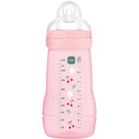 Mam Easy Active Baby Bottle 2m+, Κωδ 360SGc 270ml, 1 Τεμάχιο - Ροζ - Μπιμπερό Πολυπροπυλενίου με Θηλή Σιλικόνης Μεσαίας Ροής