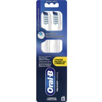 Oral-B Promo Pro Expert Clinical Medium Toothbrush 2 Τεμάχια - Λευκό - Χειροκίνητη Οδοντόβουρτσα με Μεσαίας Σκληρότητας Ίνες για Αφαίρεση Πλάκας & Προστασία από Κοιλότητες