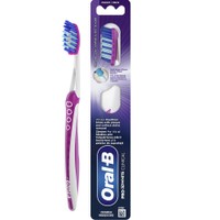 Oral-B Pro 3D White Clinical Medium Toothbrush 1 Τεμάχιο - Ροζ - Χειροκίνητη Οδοντόβουρτσα με Μεσαίας Σκληρότητας Ίνες για Αφαίρεση της Πλάκας & των Επίμονων Λεκέδων