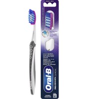 Oral-B Pro 3D White Clinical Medium Toothbrush 1 Τεμάχιο - Γκρι - Χειροκίνητη Οδοντόβουρτσα με Μεσαίας Σκληρότητας Ίνες για Αφαίρεση της Πλάκας & των Επίμονων Λεκέδων