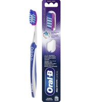 Oral-B Pro 3D White Clinical Medium Toothbrush 1 Τεμάχιο - Μπλε - Χειροκίνητη Οδοντόβουρτσα με Μεσαίας Σκληρότητας Ίνες για Αφαίρεση της Πλάκας & των Επίμονων Λεκέδων