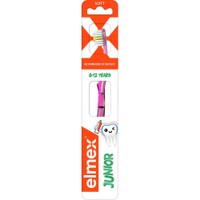 Elmex Junior 6-12 Years Soft Toothbrush 1 Τεμάχιο - Ροζ - Οδοντόβουρτσα με Απαλές Ίνες & Μικρή Κεφαλή για Παιδιά από 6 Έως 12 Ετών για Βαθύ Καθαρισμό Ανάμεσα στα Δόντια & Αφαίρεση της Πλάκας