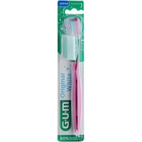 Gum Original White 563 Medium Toothbrush 1 Τεμάχιο - Ροζ - Μέτριας Σκληρότητας Οδοντόβουρτσα για Φυσικά Λευκά Δόντια Κάθε Μέρα