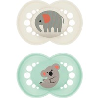 Mam Original Silicone Soother 16m+, 2 Τεμάχια, Κωδ 250SUc - Ζαχαρί /  Πράσινο Ανοιχτό - Ορθοδοντική Πιπίλα Σιλικόνης με Θήκη Μεταφοράς